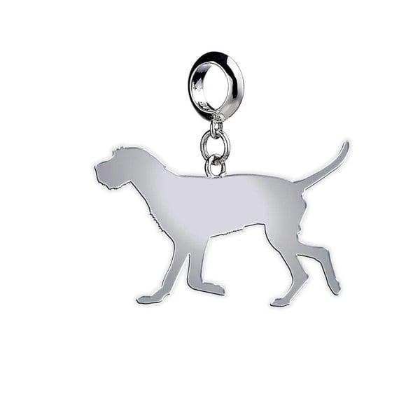 Wirehaired Vizsla Silhouette Silver Charm - MYLEE London