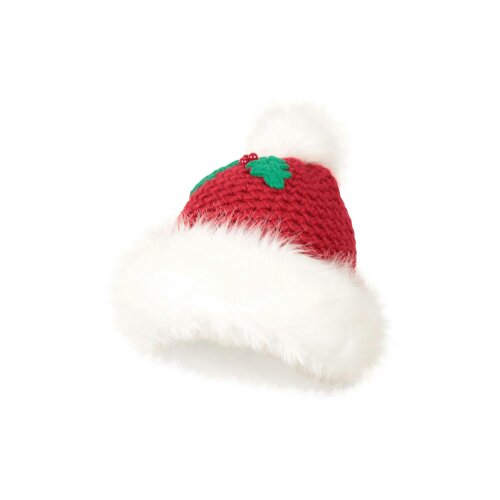Mountain Warehouse Womens Mrs Claus Pom Pom Christmas Beanie - Red