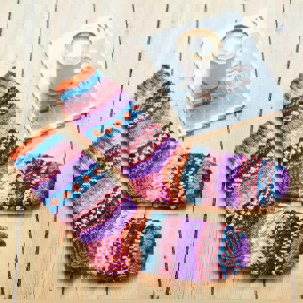 Paper High Woollen Fairisle Socks