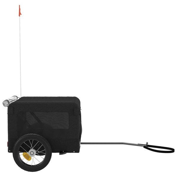 Berkfield Dog Bike Trailer Black Oxford Fabric&Iron