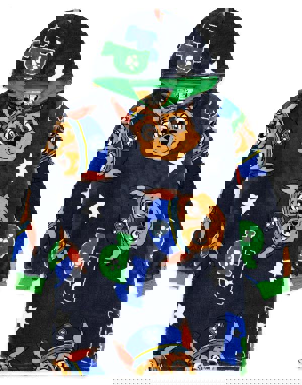 Paw Patrol Boys Grey Chase All-Over Print Blanket Hoodie