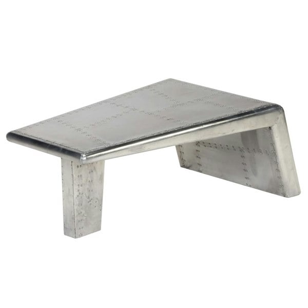 Berkfield Aviator Coffee Table Aluminium Vintage Aircraft Airman Style