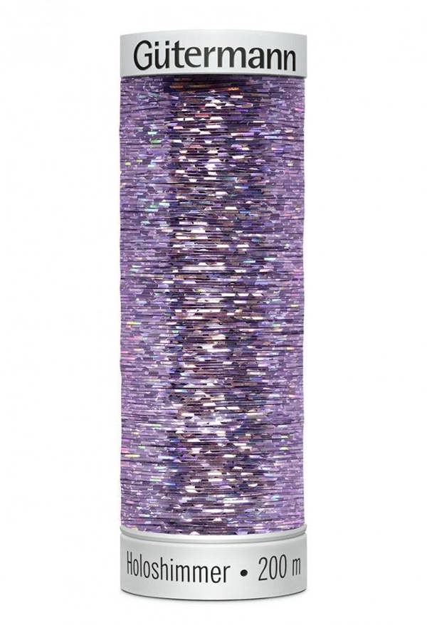 Gutermann Sulky Holoshimmer Embroidery Thread 200m Polyester, Polyethylene Thread Suitable For Embroidery