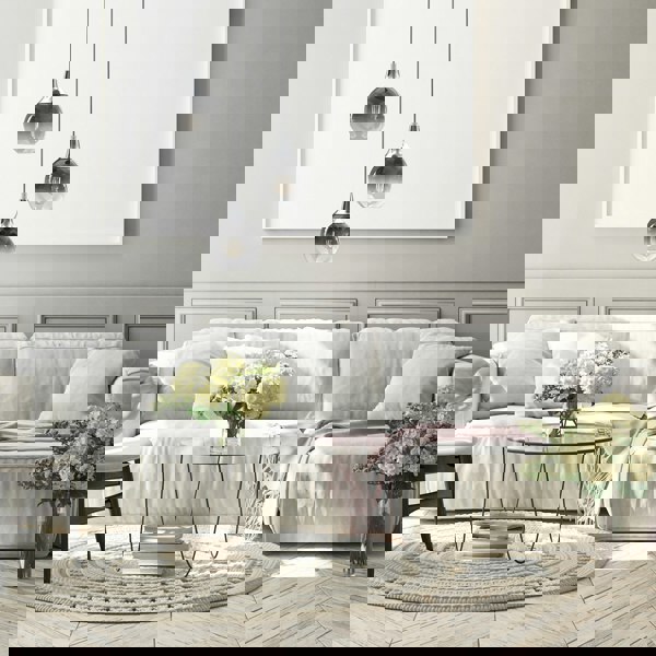 Milagro Monte Hand Made Circular Designer Pendant Lamp Smoked Glass Shades