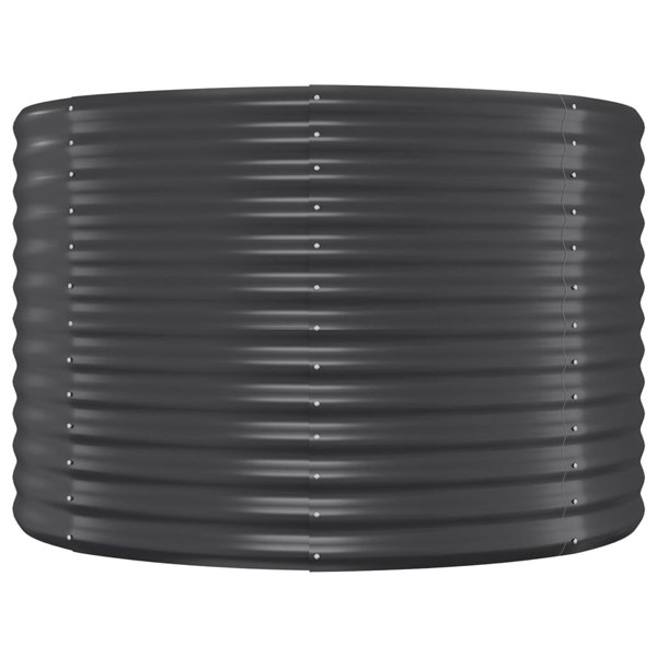 Berkfield Garden Raised Bed Powder-coated Steel 396x100x68 cm Anthracite