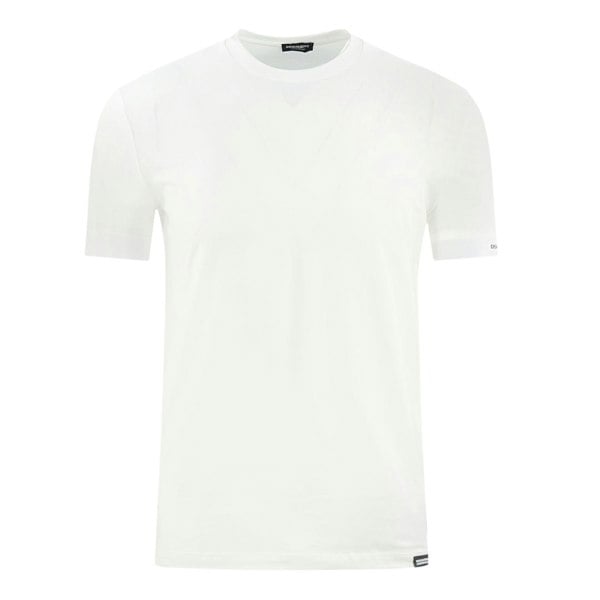 Dsquared2 Bold Brand Logo on Sleeve Underwear T-Shirt - White