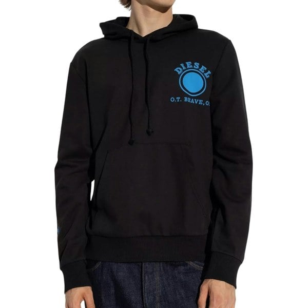 Diesel Dot Logo Black Hoodie M