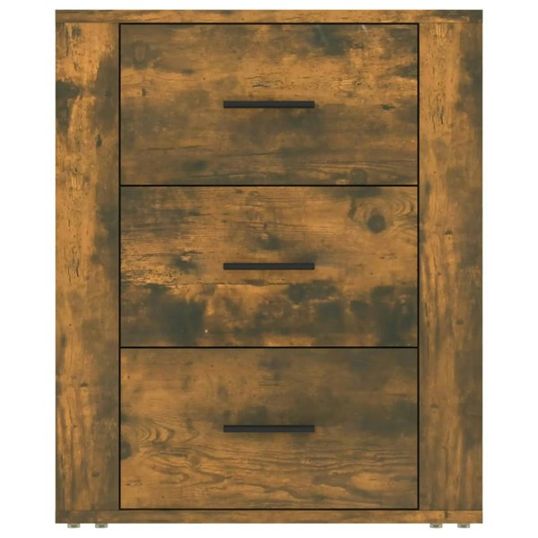 Berkfield Bedside Cabinet Smoked Oak 50x36x60 cm Engineered Wood