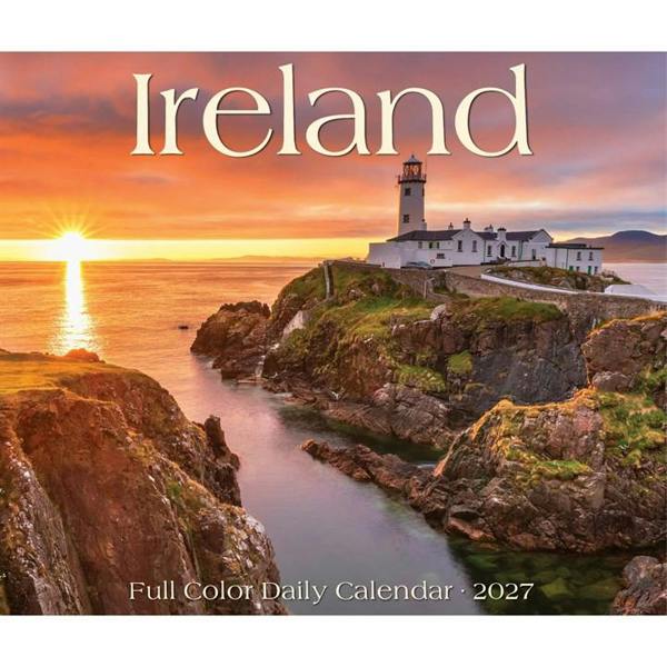 Ireland Desk Calendar 2027, Desk Calendars, Day To View, Travel, Gift