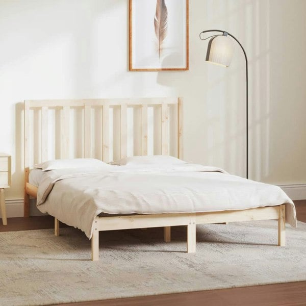 Berkfield Bed Frame Solid Wood Pine 135x190 cm Double