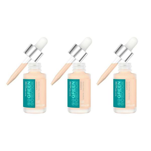 Maybelline New York 3 x Maybelline New York Green Edition Superdrop Tinted Oil Foundation 20ml - Shade 30
