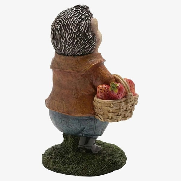 T. H. Baker Country Living Hedgehog With Basket Figurine CL527