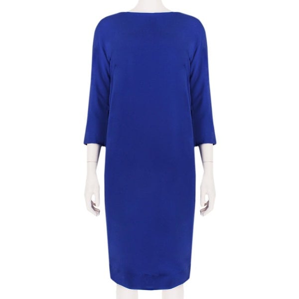 An elegant shift dress in royal blue by Alexander Terekhov
