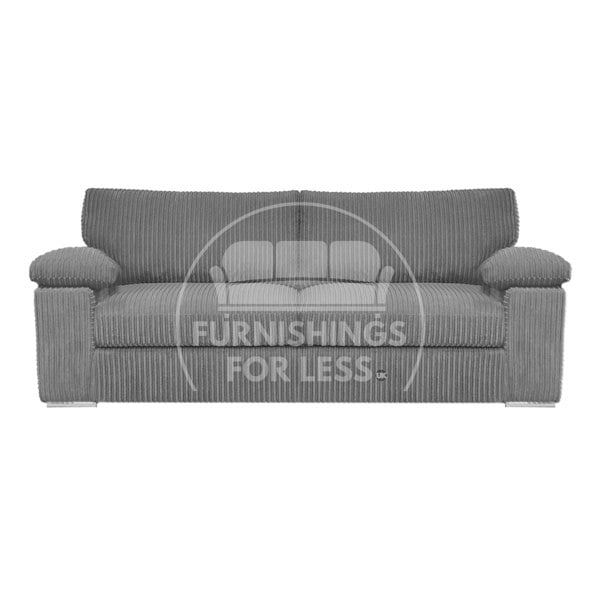 Furnishings For Less Delta Full Jumbo Cord 3 Seater Sofa
