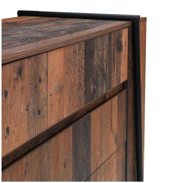 Timber Art Design Abbey Rustic Chest of Drawers 4 Drawer Bedroom Living Room Storage Industrial