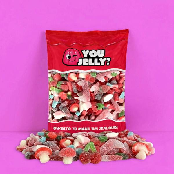 You Jelly 1kg Pink Mix | You Jelly? | Jelly Sweets By Exploded Sweets