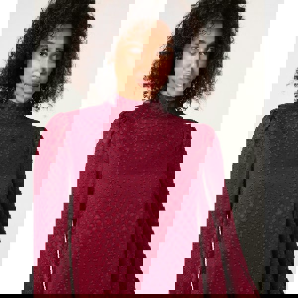 Blue Vanilla High Neck Shift Dress