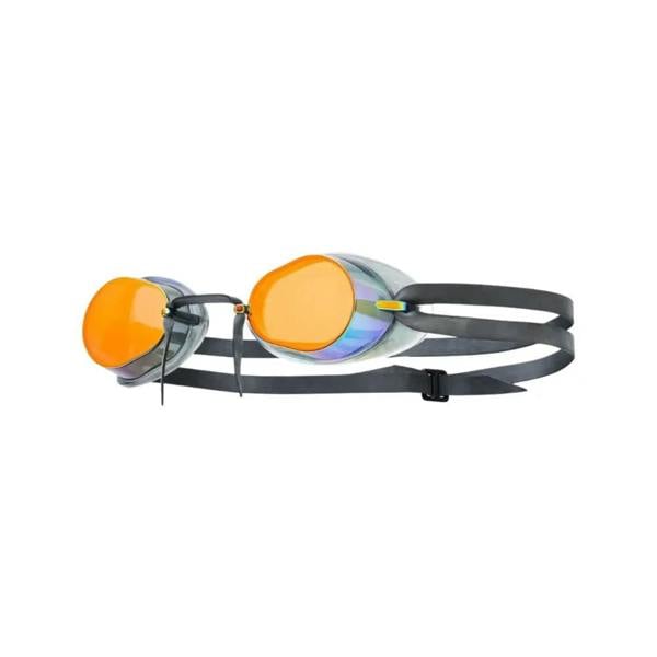 TYR Socket Rocket 2.0 mirrored goggle in orange and silver with low profile design