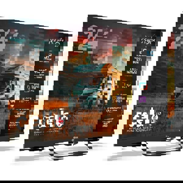 Cello 24 inch VOYAGER Smart Samsung Plus TV with built-in 5G Wi-Fi ROUTER