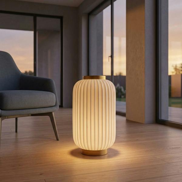Garden Greatness Maison Tall Ribbed Lantern Style Lamp