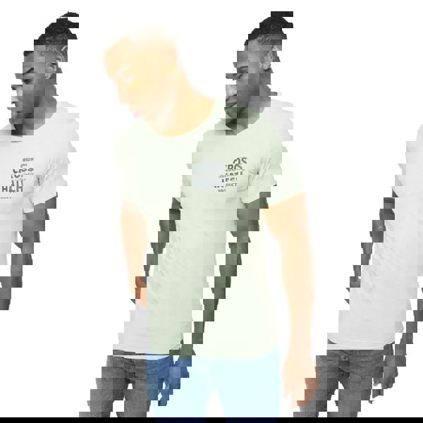 Crosshatch Mens Logotime T-Shirt (Pack of 5) - Black/Mint/Navy/White/Grey Marl - 