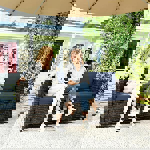 Three-seater Rattan Sofa