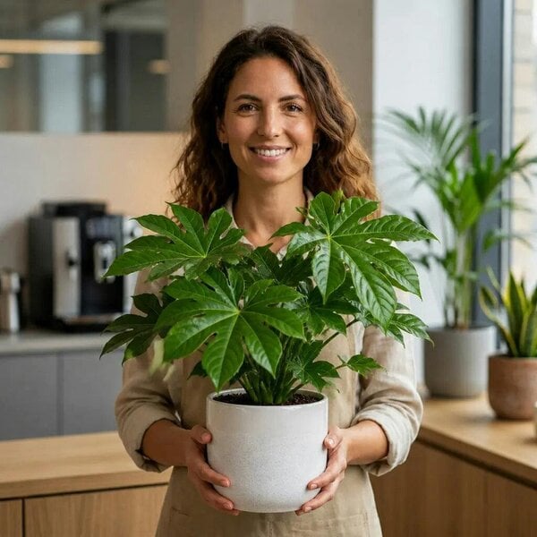 Fatsia Paper Plant – Large Glossy Green Foliage Evergreen Indoor and Outdoor Plant