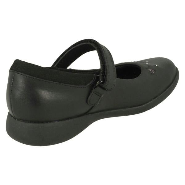 Clarks Girls Clarks Star Detailed School Shoes Etch Bright