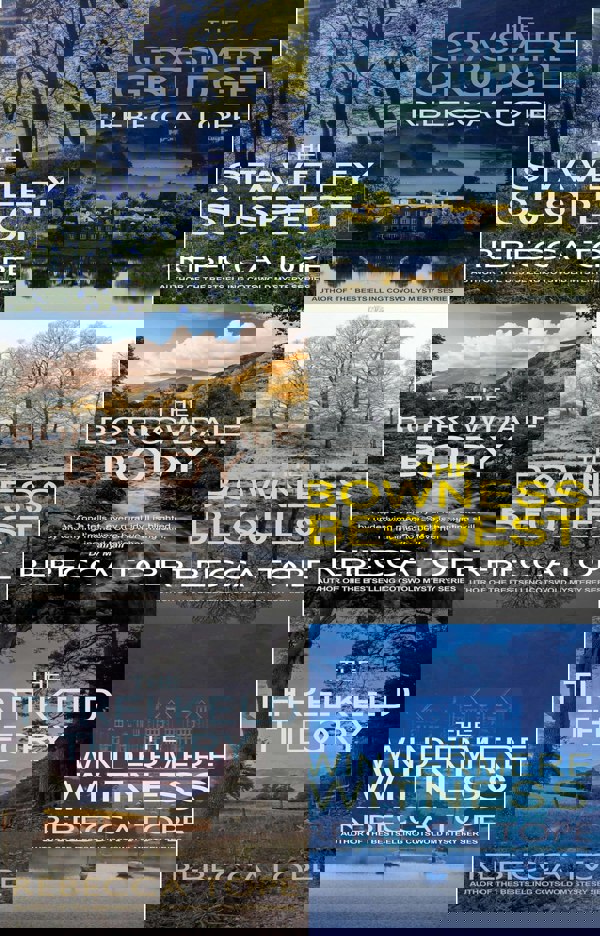 Lake District Mysteries 6 Book Set by Rebecca Tope Staveley Suspect, Bowness Bequest, Threlkeld Theory, Grasmere Grudge & more