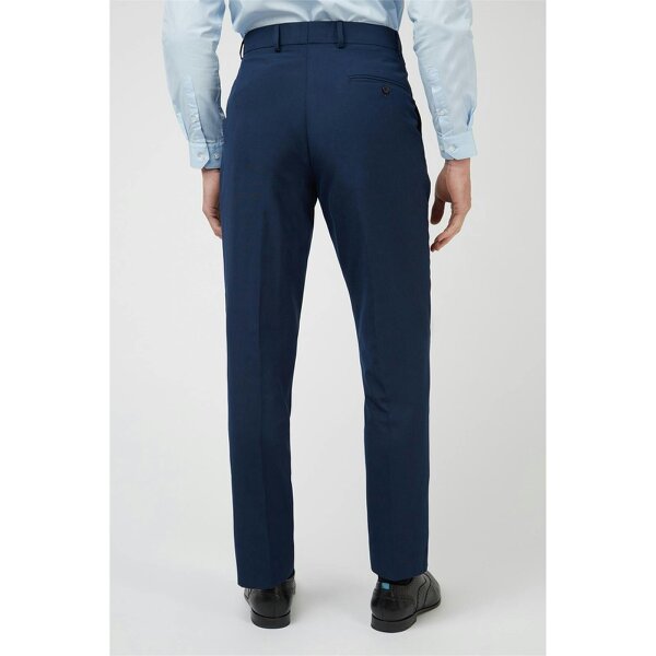 Limehaus Slim Fit Bright Blue Suit Trousers