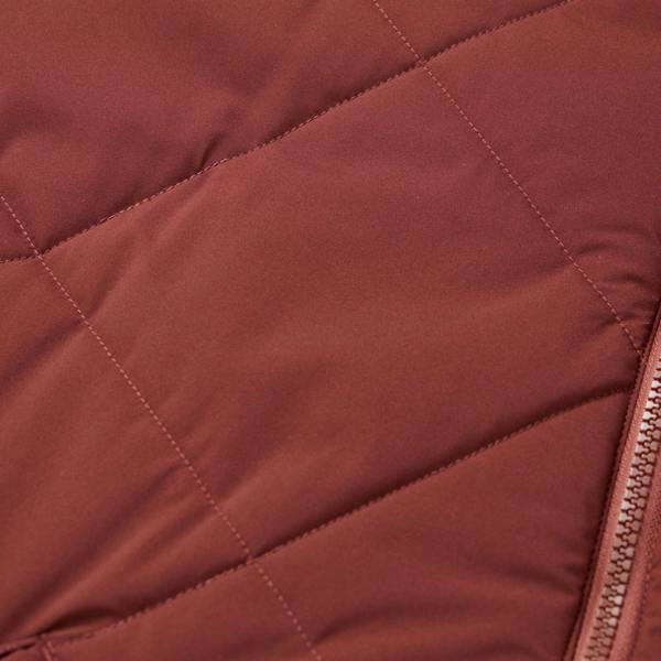 Regatta Womens/Ladies Elryse Quilted Long Length Jacket - Dark Cherry/Brick - 