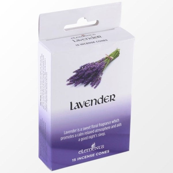 Serano Set of 12 Packets of Elements Lavender Incense Cones