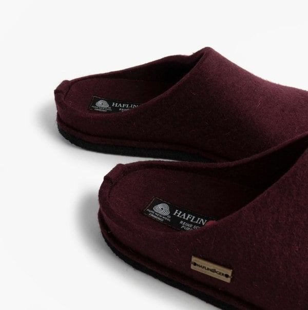 Haflinger SOFT Womens Slippers Bordeaux