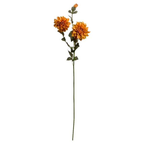 Wyld Haus Set of 3 Artificial Flowers Orange Dahlia Sprays