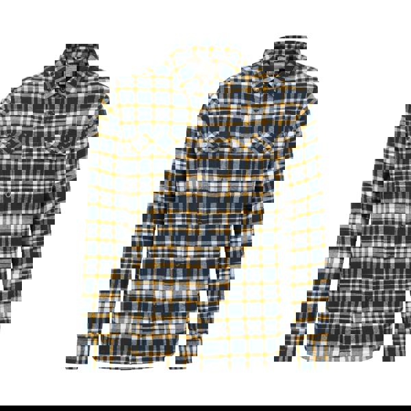 Mountain Warehouse Mens Trace Flannel Long-Sleeved Shirt - Indigo - 