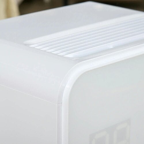 Bobobiy 12L/Day Dehumidifier, Electric Moisture Air De-Humidifier with 4 Modes, Continuous Drainage, 24H Timer, Digital Humidity Display