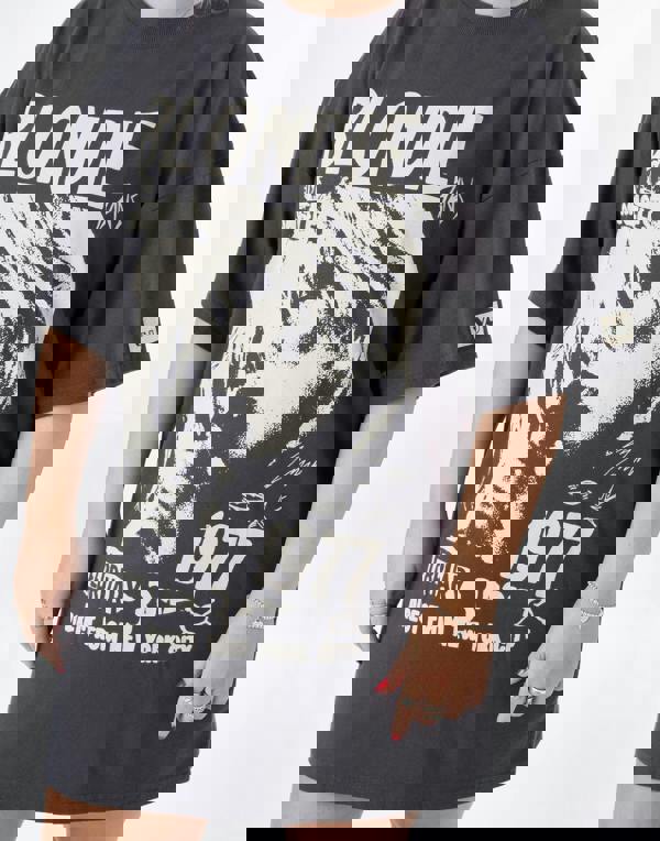 Blondie Womens Grey Character Oversized Short Sleeved T-Shirt