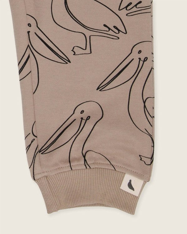 organic cotton Beige Pelican Print Joggers - image 5