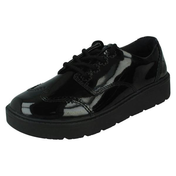 Clarks Girls Clarks Lace Up Brogue School Shoes Plain Jump