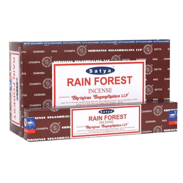 Serano 12 Packs of Rainforest Incense Sticks by Satya