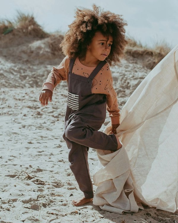 organic cotton Charcoal Grey Dungarees - image 1