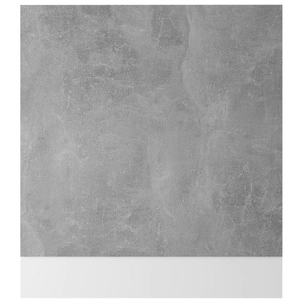 Berkfield Dishwasher Panel Concrete Grey 59.5x3x67 cm Engineered Wood