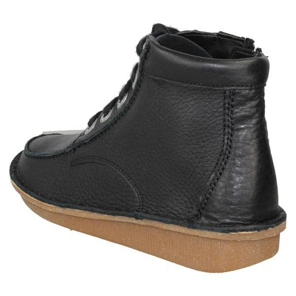 Clarks Ladies Clarks Lace Up Casual Ankle Boots Funny Cedar