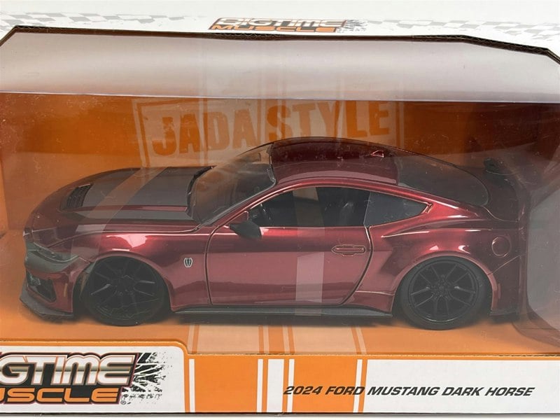 Jada Ford Mustang Dark Horse 2024 Red Big Time Muscle 1:24 Scale Jada 35277