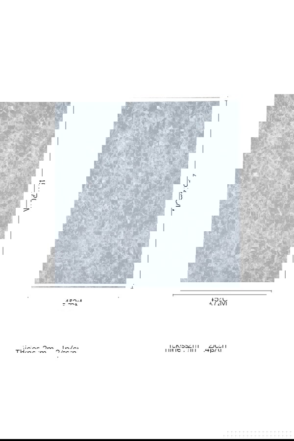 Living and Home 24Pcs Square Stone Effect Self Adhesive Floor Tiles