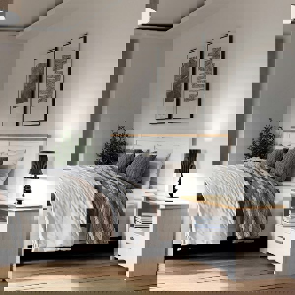 Furniture To Go Bohol 1 Drawer Bedside I n Navy Oak