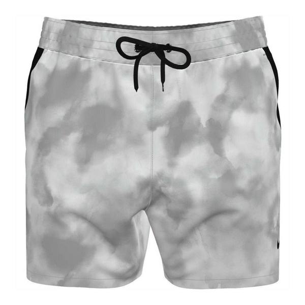 Nike Mens Volley Cloud Print Snug Fit Swim Shorts - Wolf Grey - 