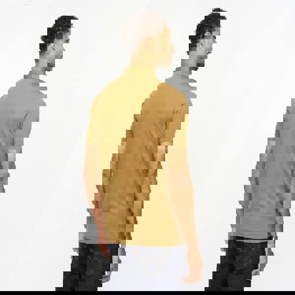 Gabicci V55GX18 Mens Ladro Short Sleeve Plain Jersey Polo Shirt Gabicci Vintage - NUTMEG