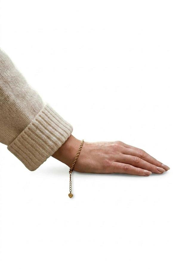 Saoirse Rope Chain Bracelet - Gold_wb