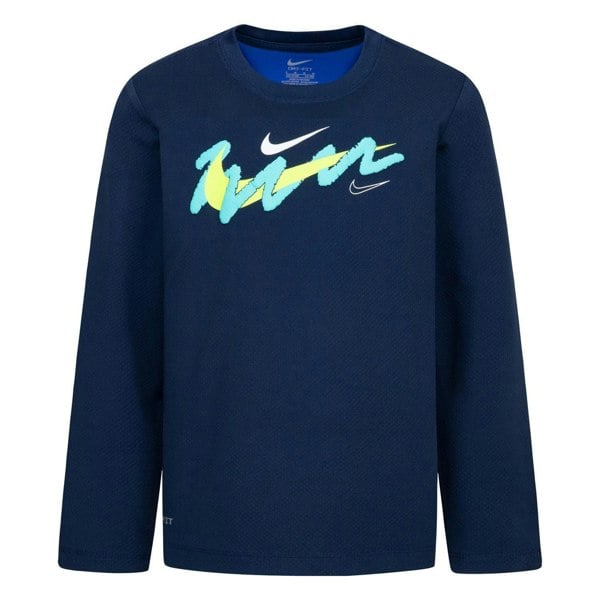 Nike Childrens/Kids Swoosh Dri-FIT T-Shirt - Navy